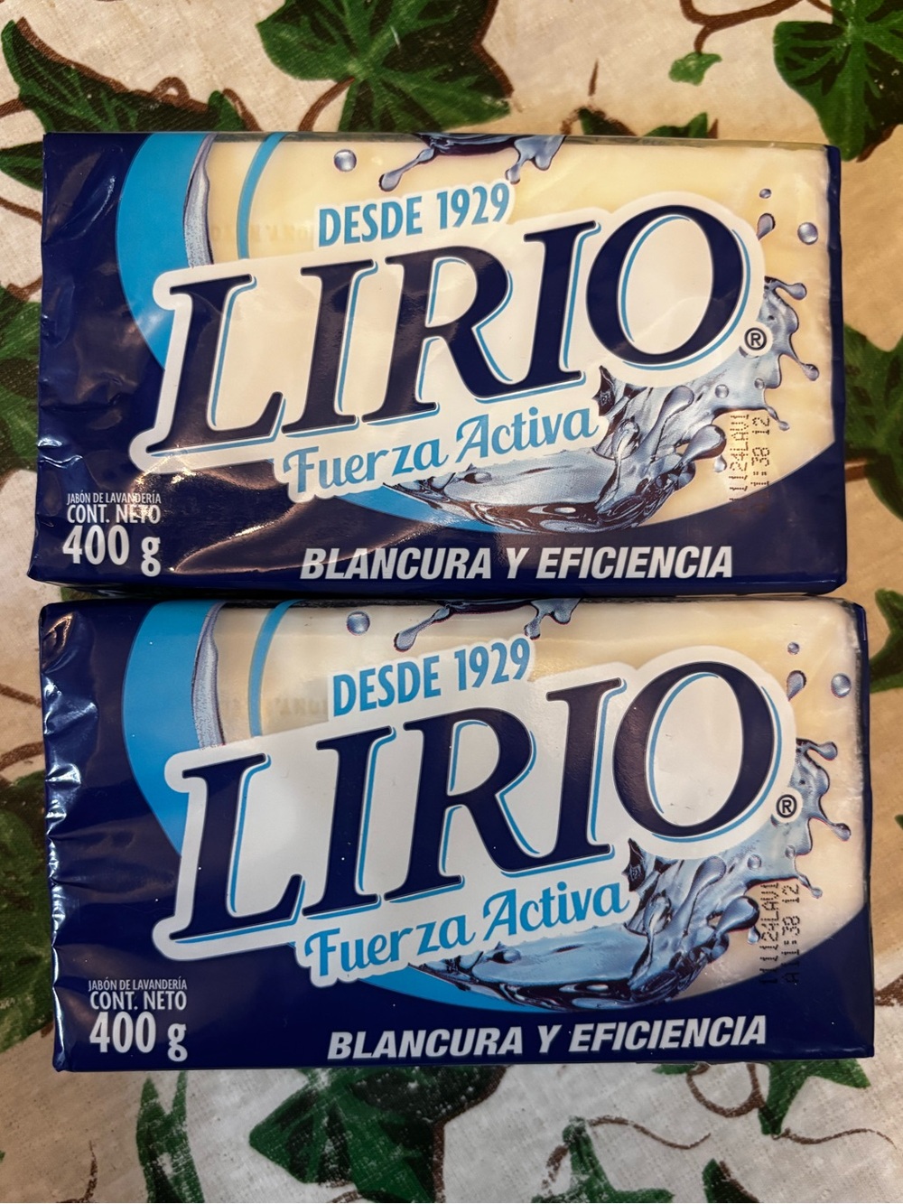 LIRIO Fuerza Activa Laundry Soap - Blue & Cream Packaging
